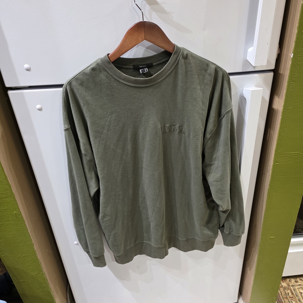 Forever 21 Olive Green Sweatshirt